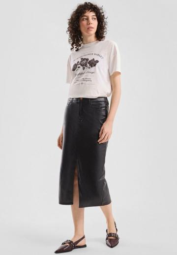 Кожаная юбка