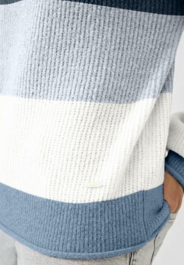 Пуловер в полоску