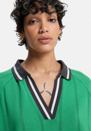 Пуловер с рукавом три четверти