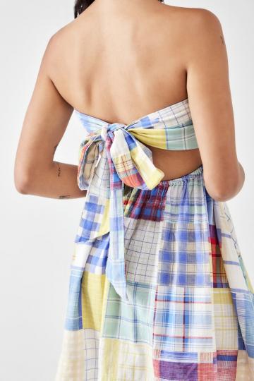 Платье без бретелек