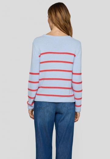 Пуловер в полоску