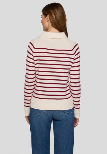Пуловер в полоску