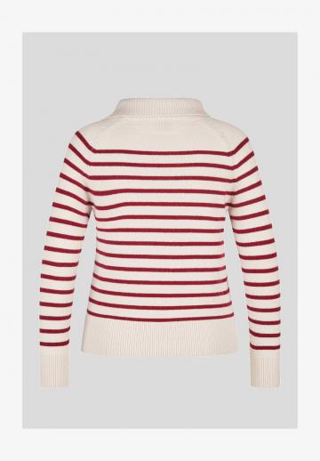 Пуловер в полоску