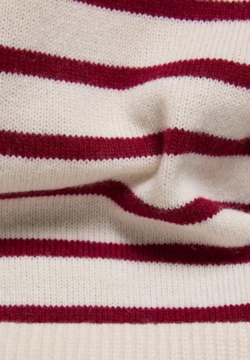 Пуловер в полоску