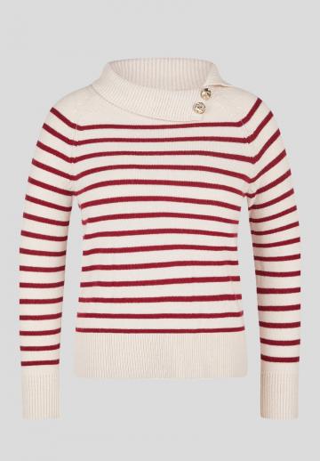 Пуловер в полоску