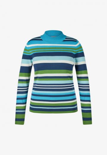 Пуловер в полоску