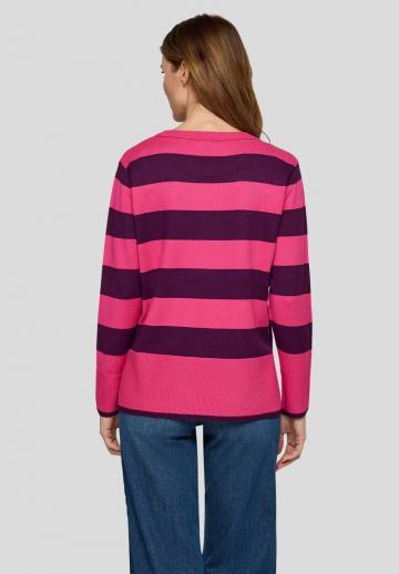 Пуловер в полоску