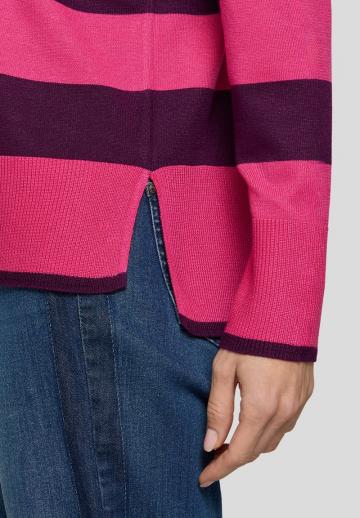 Пуловер в полоску