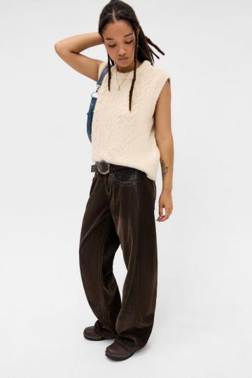 Пуловер без рукавов