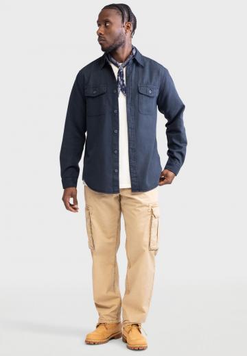 Брюки с накладными карманами