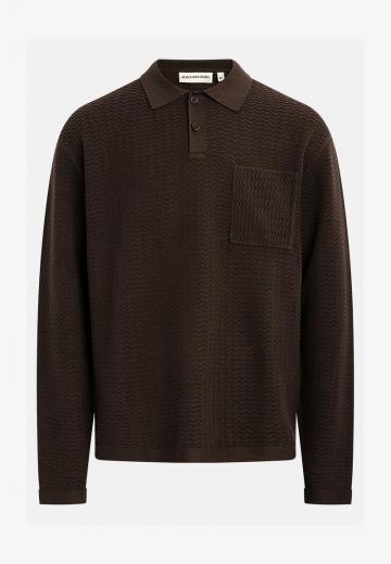 Поло с длинным рукавом