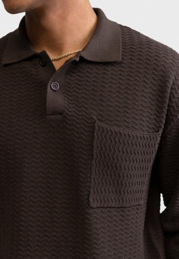 Поло с длинным рукавом