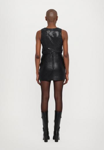 Кожаная юбка