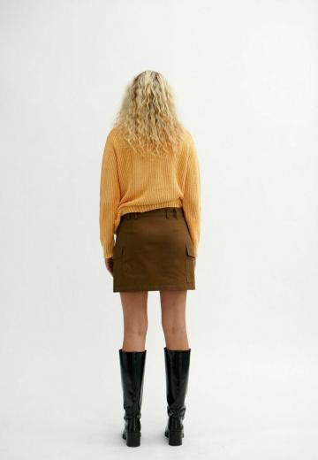 Юбка с накладными карманами