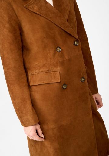Кожаное пальто