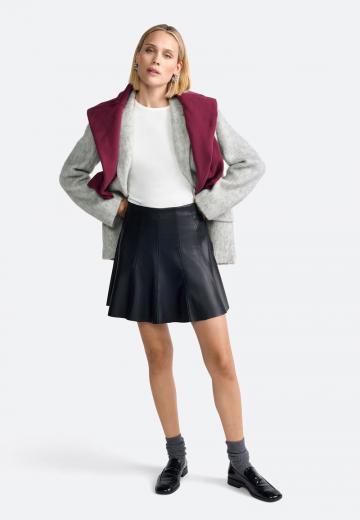 Кожаная юбка