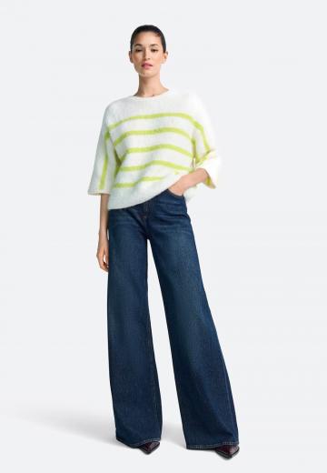 Пуловер с рукавом три четверти