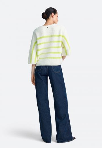 Пуловер с рукавом три четверти