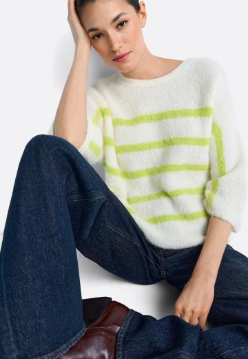 Пуловер с рукавом три четверти