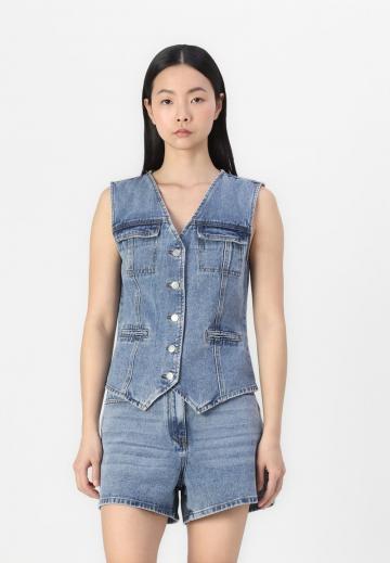 Джинсовая жилетка