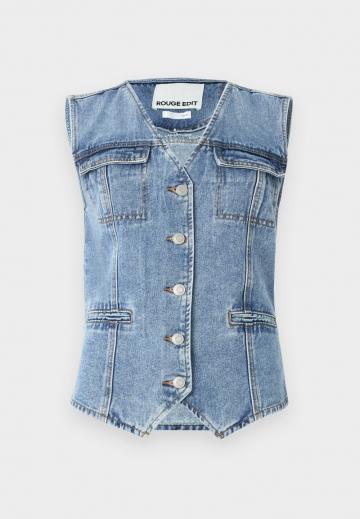 Джинсовая жилетка