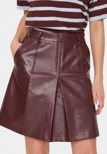 Кожаная юбка