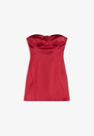 Платье без бретелек