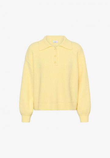 Пуловер с воротником поло