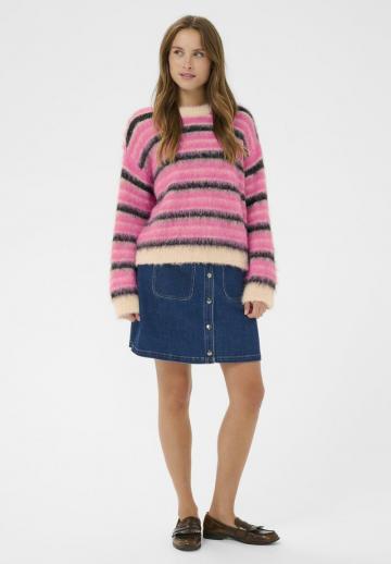 Пуловер в полоску