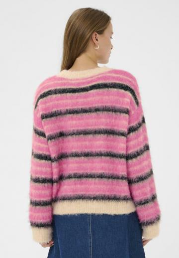 Пуловер в полоску