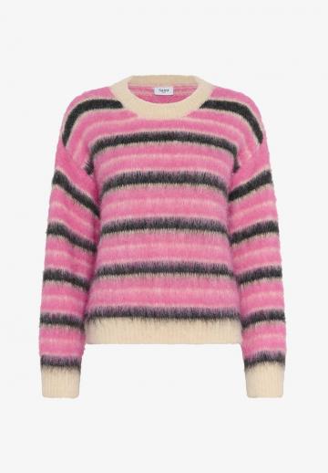 Пуловер в полоску