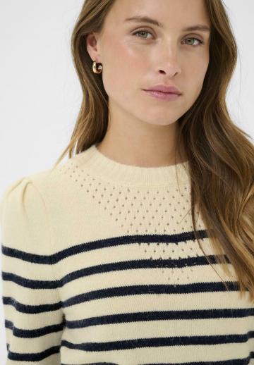 Пуловер в полоску