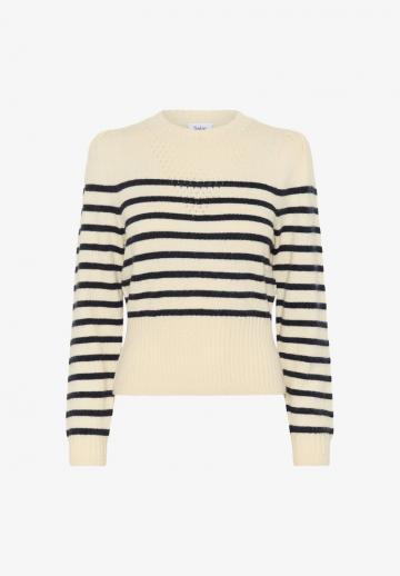 Пуловер в полоску