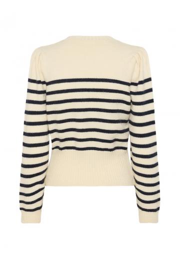 Пуловер в полоску