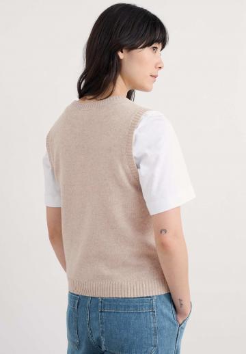 Пуловер без рукавов