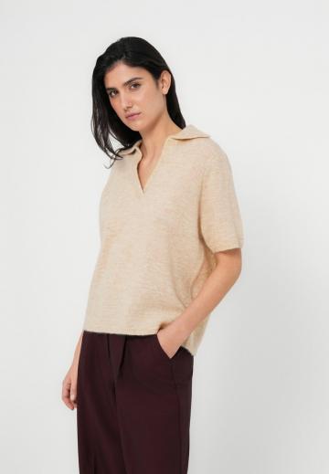 Пуловер с коротким рукавом