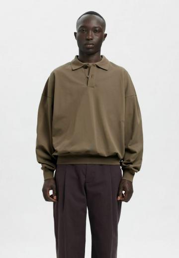 Поло с длинным рукавом