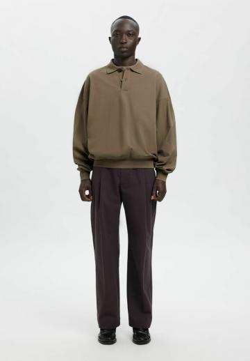 Поло с длинным рукавом