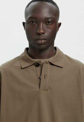 Поло с длинным рукавом