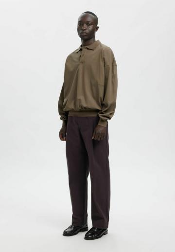 Поло с длинным рукавом