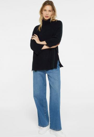 Пуловер с рукавом три четверти