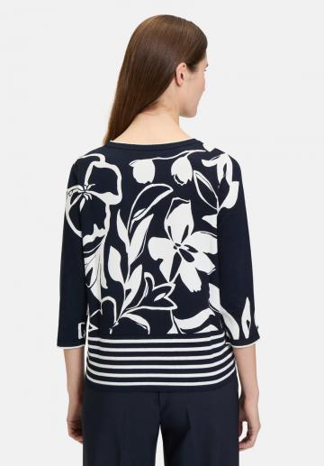 Пуловер с рукавом три четверти