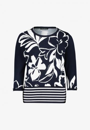 Пуловер с рукавом три четверти