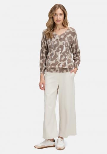 Пуловер с рукавом три четверти