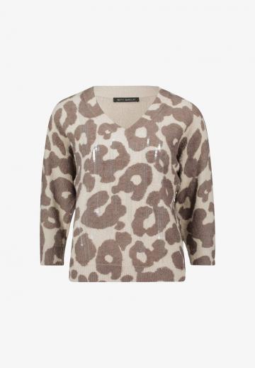 Пуловер с рукавом три четверти