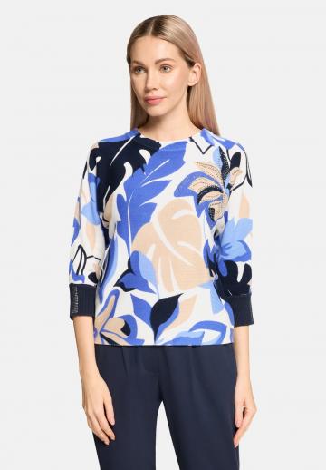 Пуловер с рукавом три четверти