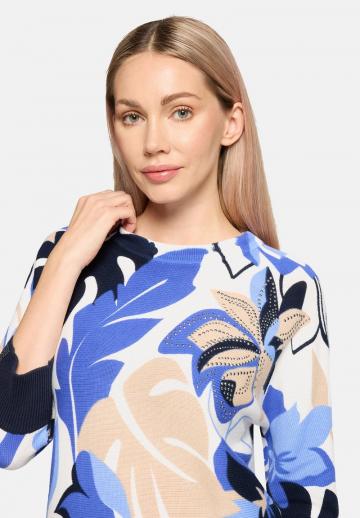 Пуловер с рукавом три четверти