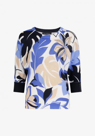 Пуловер с рукавом три четверти