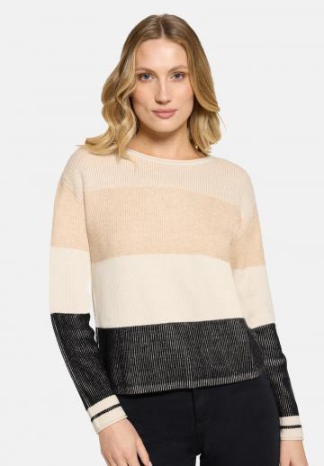 Пуловер в полоску