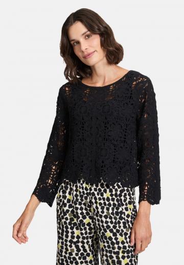 Пуловер с рукавом три четверти